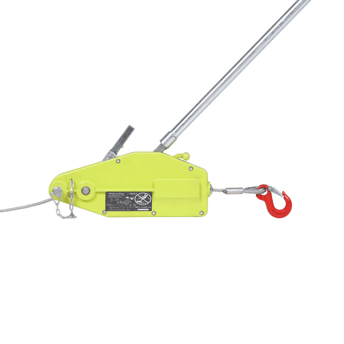 Walk-e-Dog Long Pull Wire Rope Grip Hoist