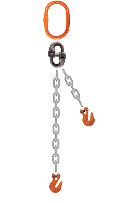 CM Grade 100 SOG 1 Leg Adjustable Type B Chain Sling - Clevlok Grab Hook