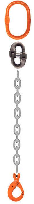 CM Grade 100 SOL 1 Leg Chain Sling - Clevlok Latchlok Hook