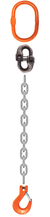 CM Grade 100 SOS 1 Leg Chain Sling - Clevlok Sling Hook