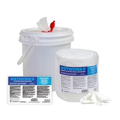 WetWorks® Pre-Saturated Cleaning Wipes - Starter Kit With Bucket - Made In The USA