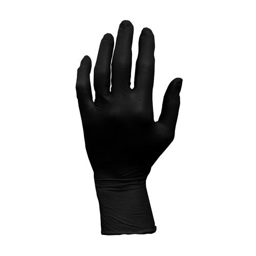 ProWorks® Black Nitrile Exam Powder Free Gloves, 6 mil