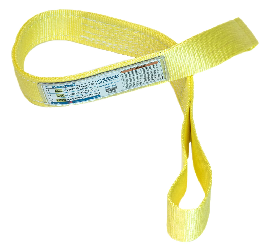 Nylon Flat Eye & Eye Web Sling - Type 3 — LiftSupply