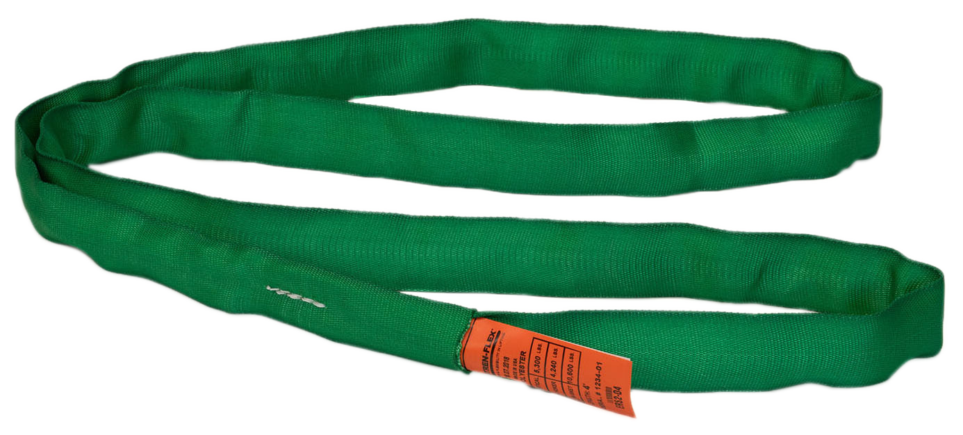 Standard Polyester Round Sling Green Endless 5,300 lbs — LiftSupply