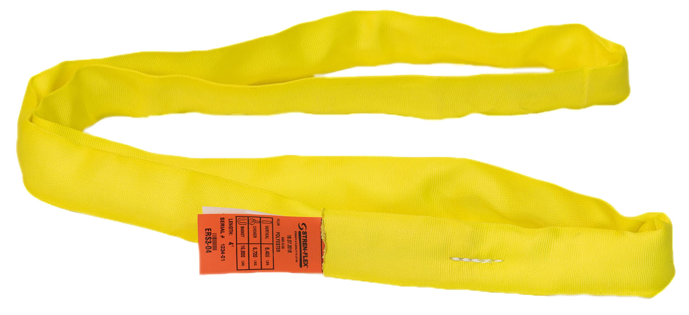 thumbnail interactive-video image 1 of RuggedTow Domestic Yellow Endless Round Sling – 6 FT Lifting & Recovery Strap (6,400 Lb) 1 of 5