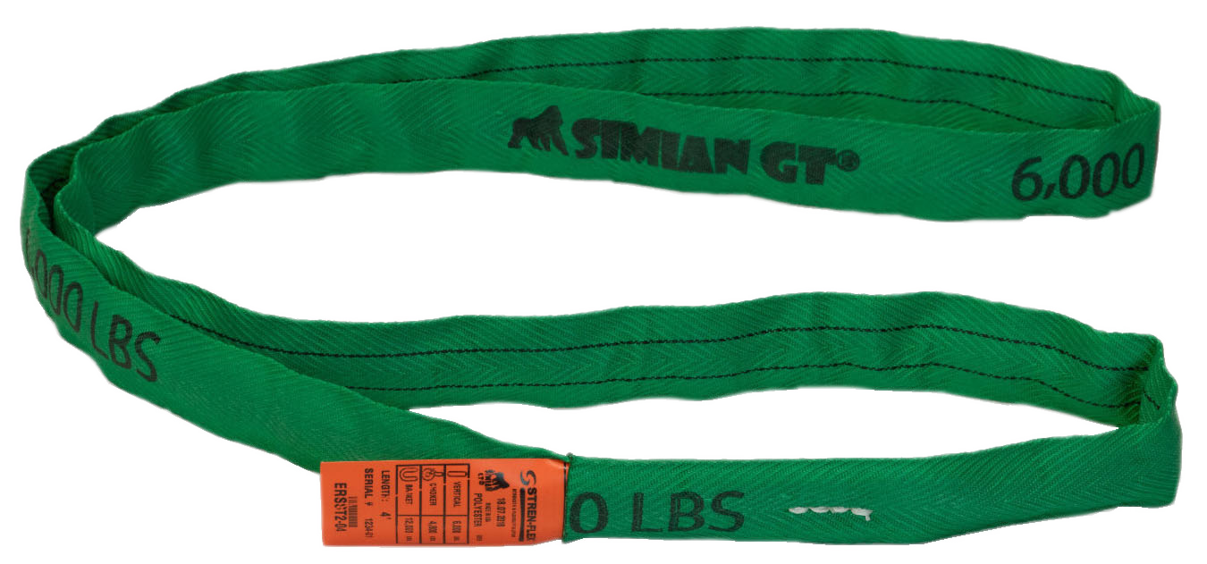 SIMIAN® GT Round Sling - Green - Endless - 6,000 lbs
