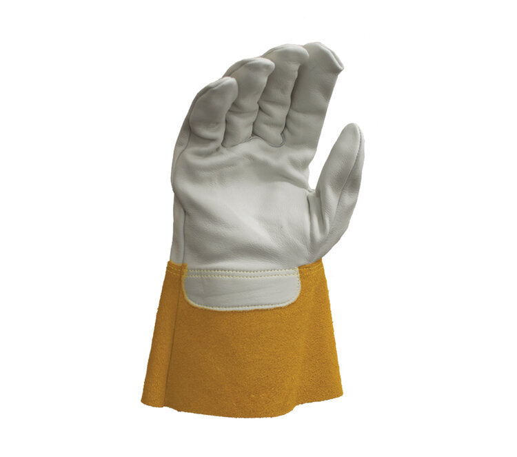 TASK GLOVES - Premium Grain Cowhide Gloves, 4" Split Leather cuff, Kevlar® thread sewn - Quantity 12 Pair