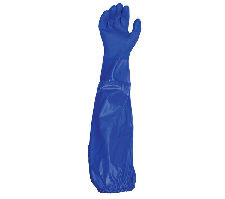 TASK GLOVES - Oil Task Gloves - Rough finish, 24" Triple Dipped PVC coating, cotton liner - Quantity 12 Pair