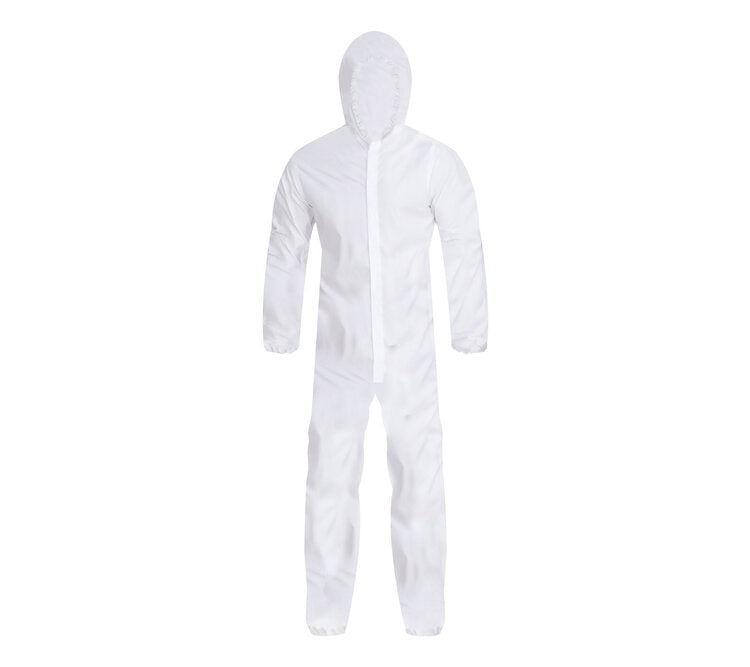 TASKFORCE® Microporous Coverall, Attached Hood with Elastic wrists & ankles, Zipper front closure with storm-fly - Quantity 25