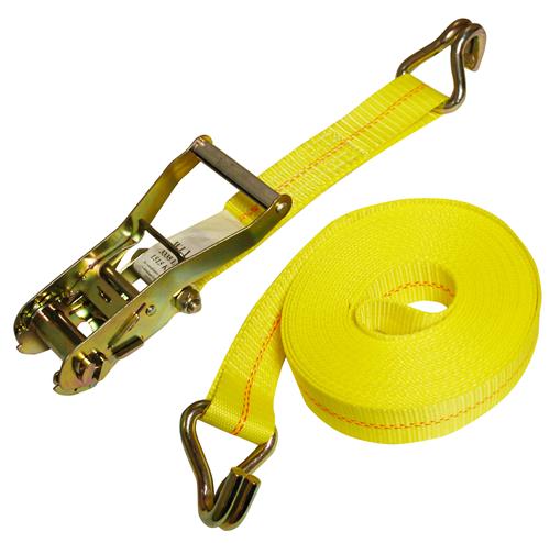 2” x 27ft Ratchet Tie-Down Assembly w/ Wire Hooks