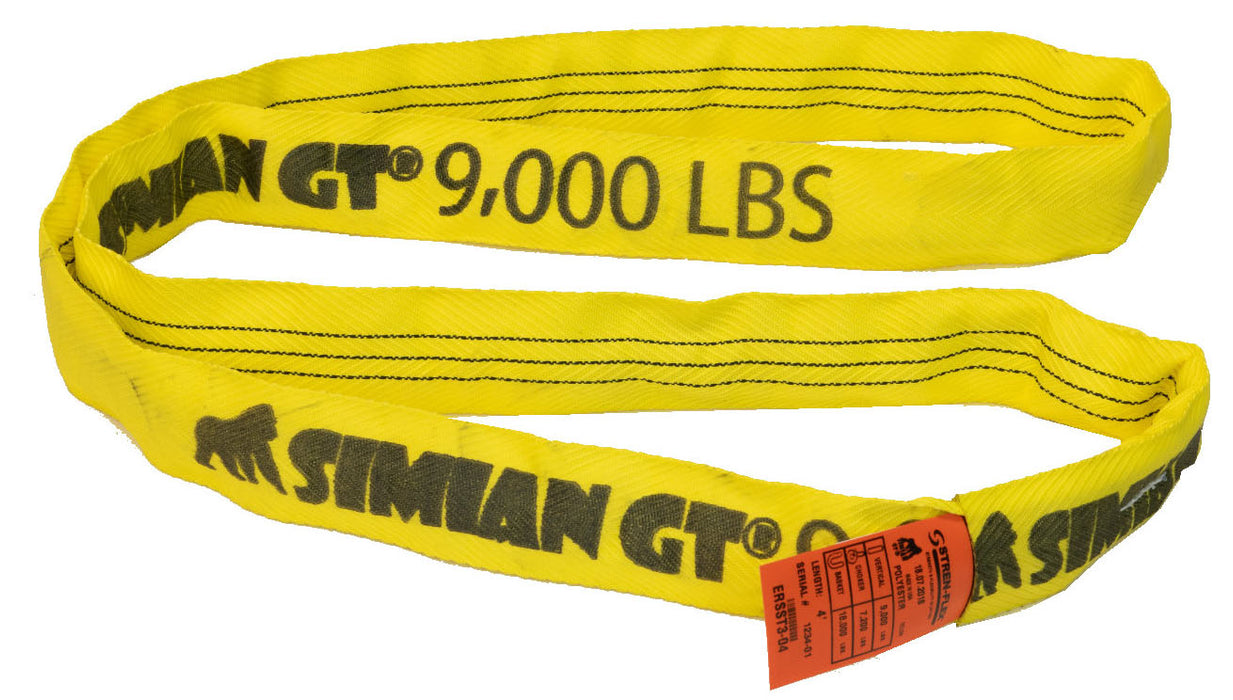 SIMIAN® GT Round Sling - Yellow - Endless - 9,000 lbs