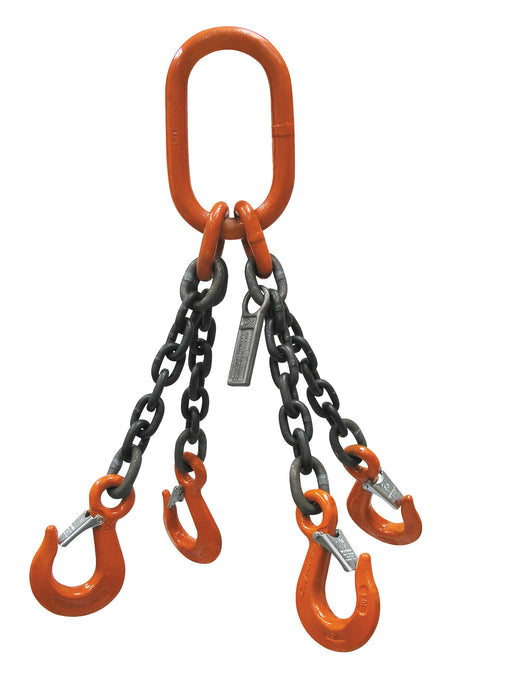 CM Grade 100 QOG 4 Leg Chain Sling - Clevlok Grab Hook