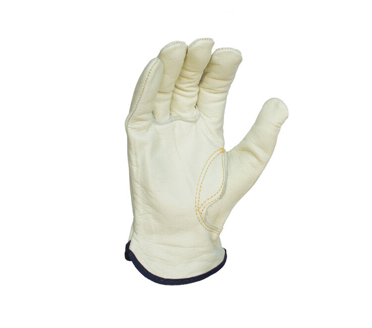 TASK GLOVES - (IB1230) Standard Grain Gloves, Cow Leather Drivers, Keystone Thumb - Quantity 12 Pair