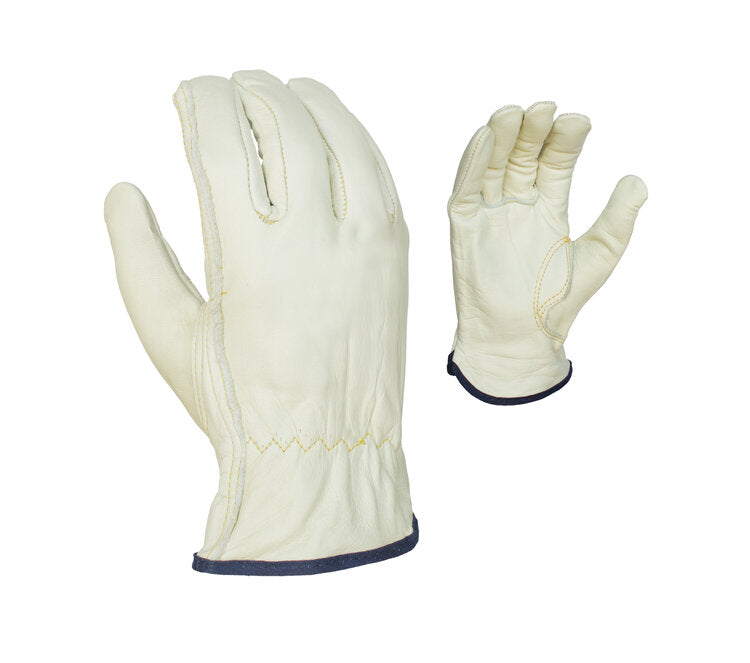 TASK GLOVES - Quality Grain Gloves, Cow Leather Drivers, Keystone Thumb, B/C grade - Quantity 12 Pair